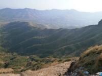 A view of the surroundings from the top of Sinhagad Fort